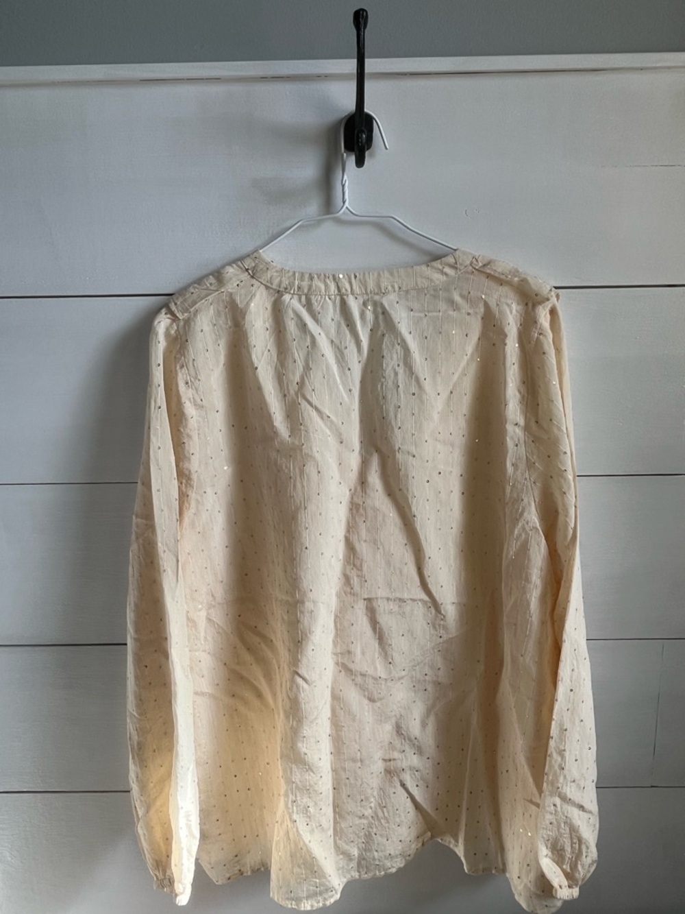 Primark Cream Ruffle V-Neck Blouse - Picture 4 of 4